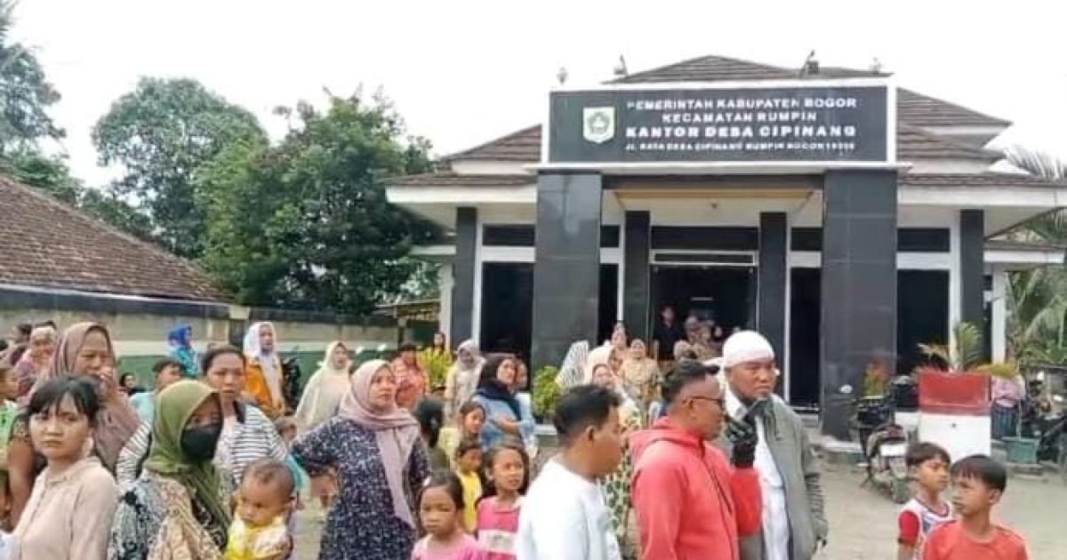 Ribuan Warga Cipinang Bogor Demo, Tuntut Kompensasi Penutupan Tambang yang Tertunda