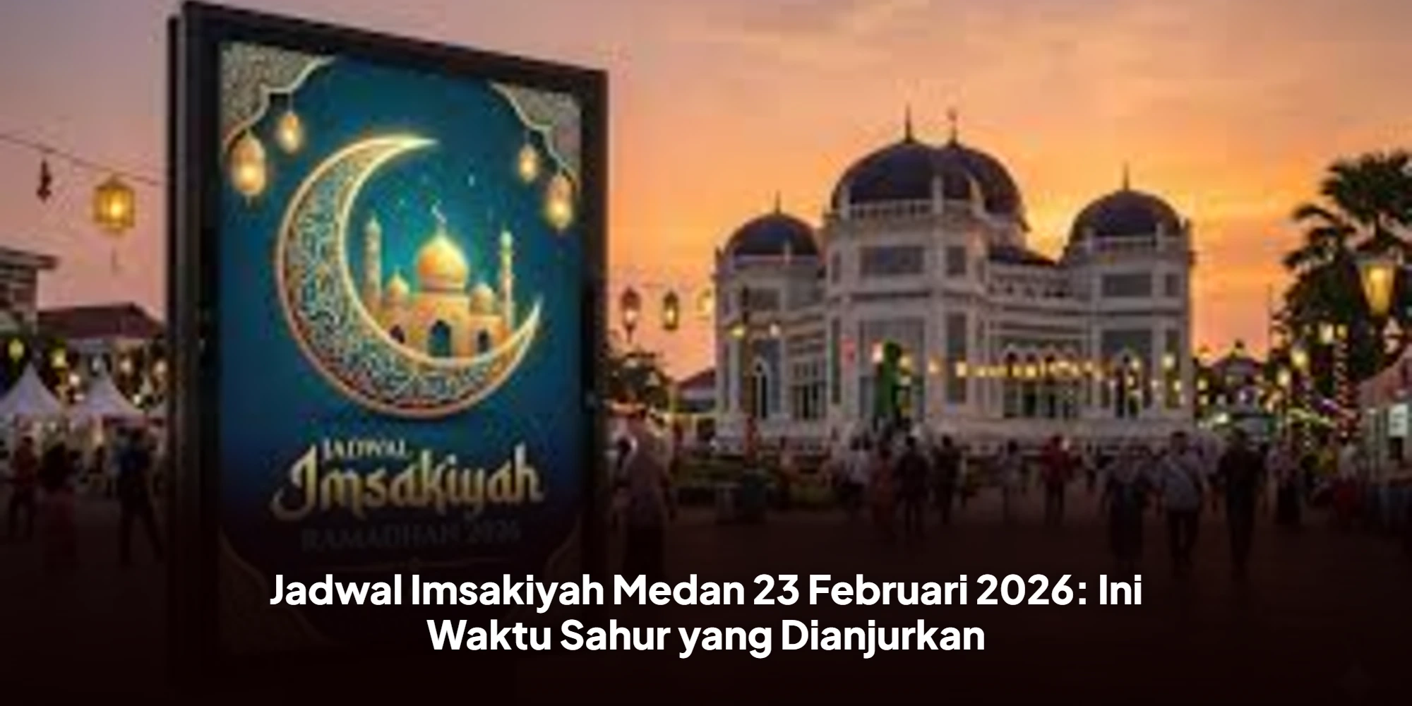Catat! Jadwal Imsakiyah Medan 23 Februari 2026 dan Panduan Sahur Tepat Waktu