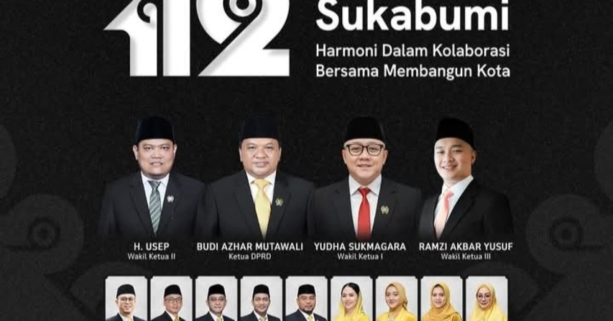 DPRD Kabupaten Sukabumi Beri Ucapan Selamat HUT ke-112 Kota Sukabumi, Dorong Kolaborasi Pembangunan