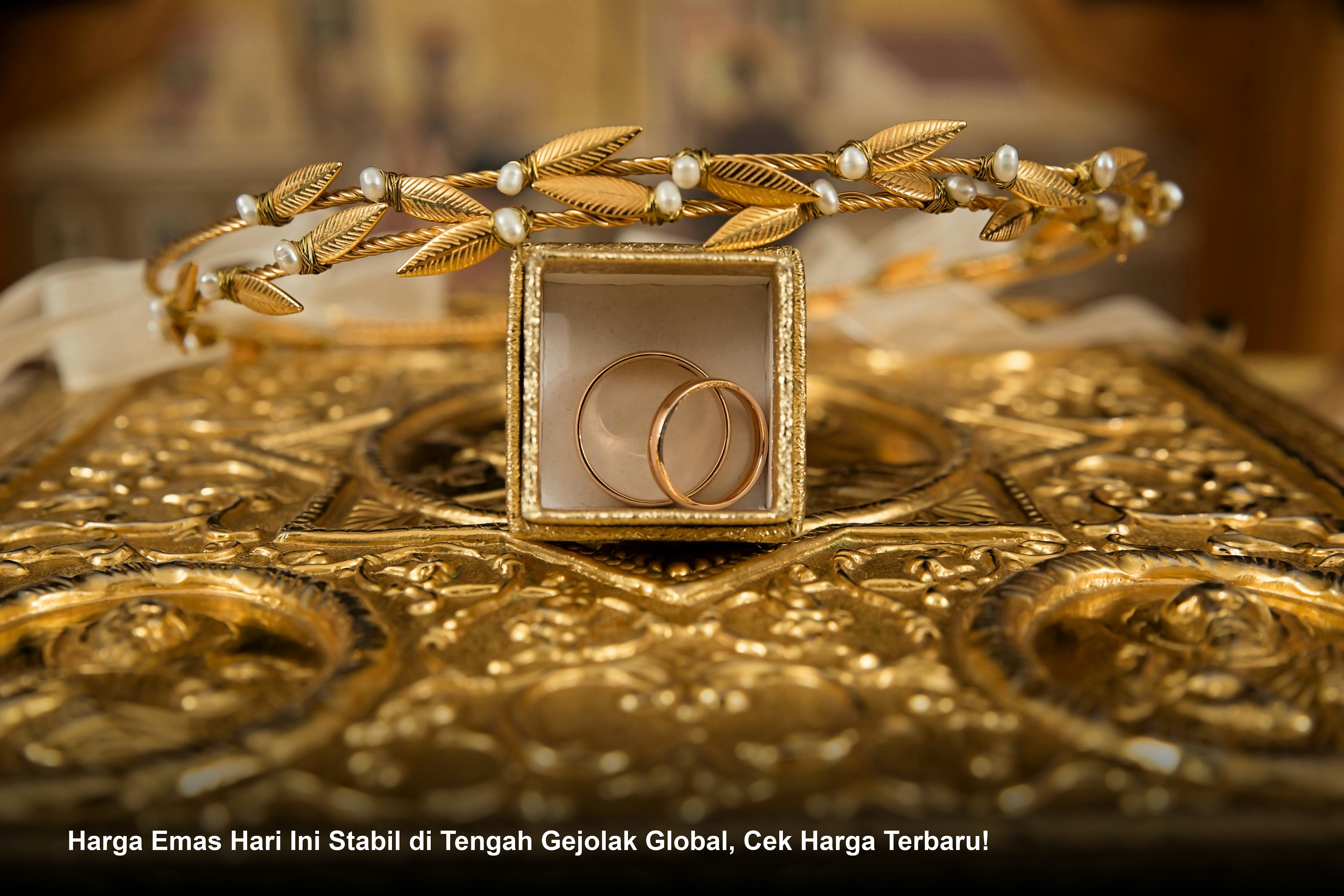 Harga Emas Hari Ini Stabil di Tengah Gejolak Global, Cek Harga Terbaru!