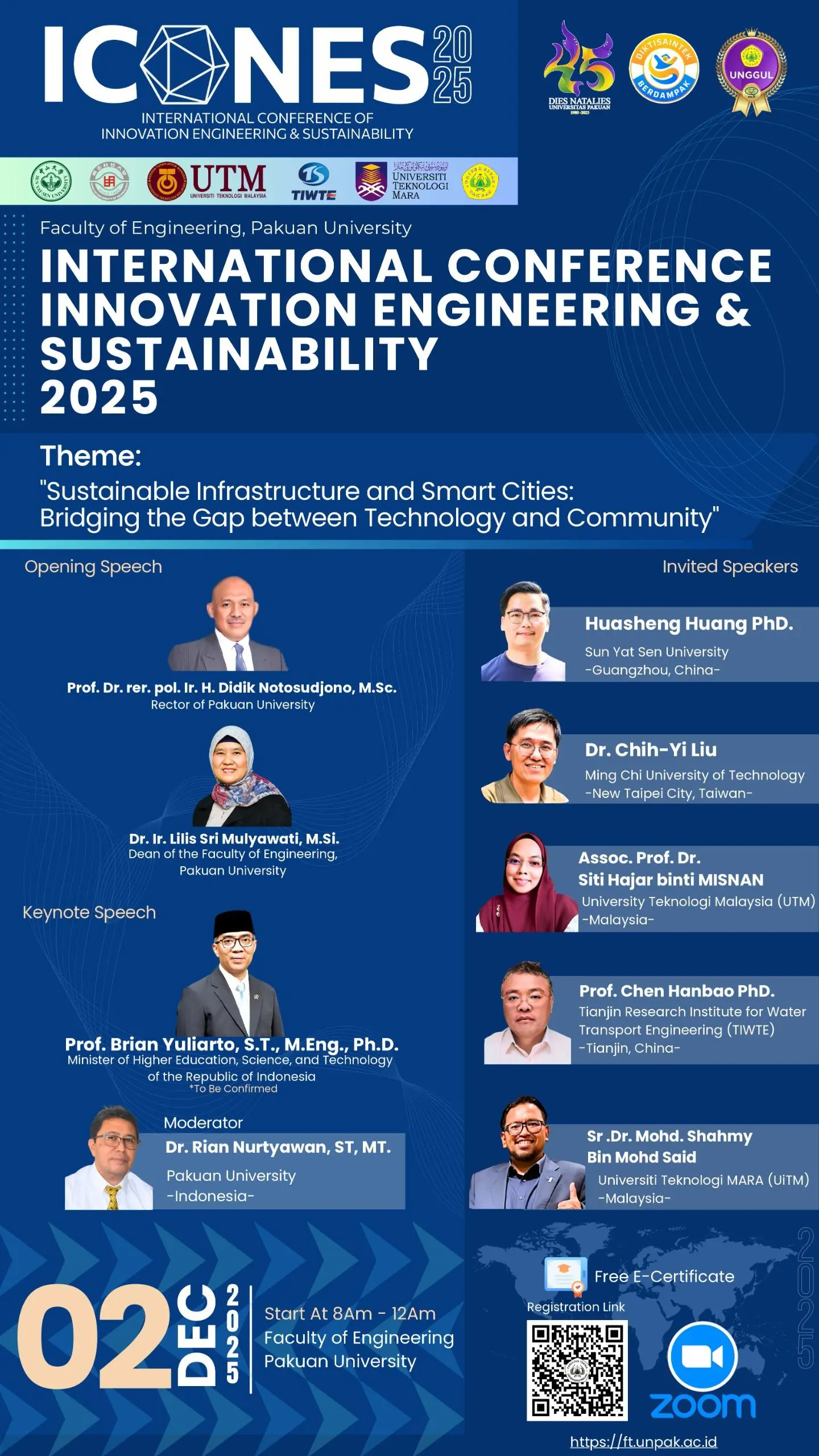 ICONES 2025 di Universitas Pakuan: Dorong Infrastruktur Berkelanjutan & Smart City lewat Kolaborasi Global