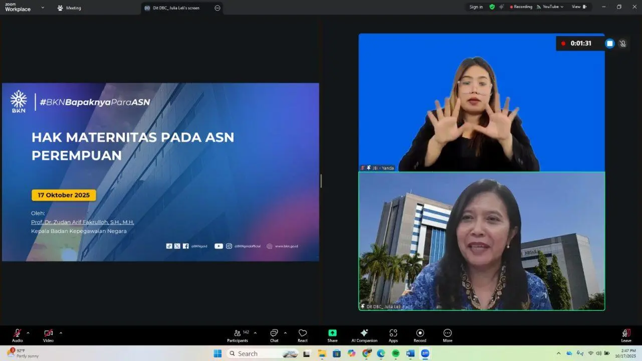 BKN Tegaskan Komitmen Penuh Dukung Hak Maternitas ASN Perempuan